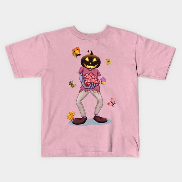 zombies halloween Kids T-Shirt by zombies butterfly